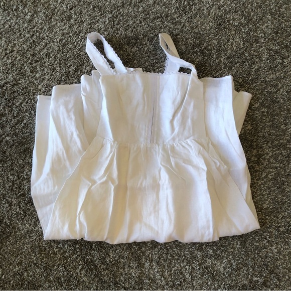 Reformation Tagliatelle Linen Dress Sz2 White - Picture 6 of 12